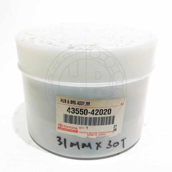 43550-42020 (Toyota) - Front Wheel Bearing - Toyota Estima, Vellfire, Alphard, Harrier, RAV4 / Lexus NX200 - 31mm - 30 Teeth